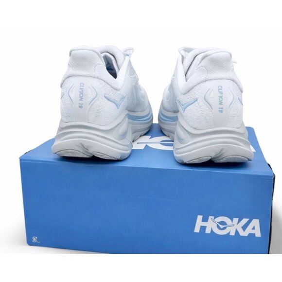 Hoka One One Clifton 10 Mens 12 White /Glacier Blue 1162030/WTGL Running Gym main image 5